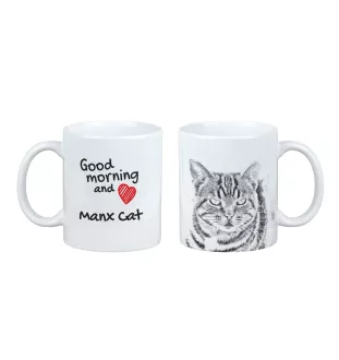 Manx kubek z kotem good morning Art-Dog