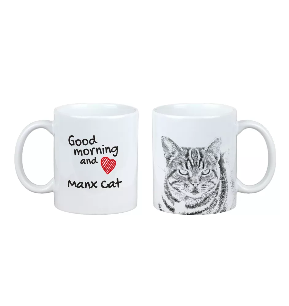 Manx - tasse avec un chat, tasse personnalisée avec impression, cadeau classique pour tous de la marque Art-Dog