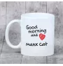 Manx kubek z kotem good morning Art-Dog