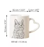 Nebelung - cat mug, adorable heart-shaped handle mug, universal gift from Art-Dog brand
