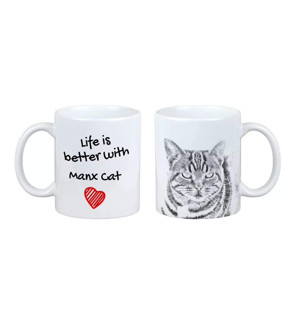 Manx - Tasse mit Katze, Tasse mit Bild, personalisiertes Geschenk der Marke Art-Dog