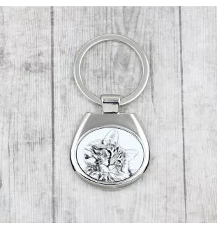 Norweski leśny brelok ze zdjęciem kota Art-Dog