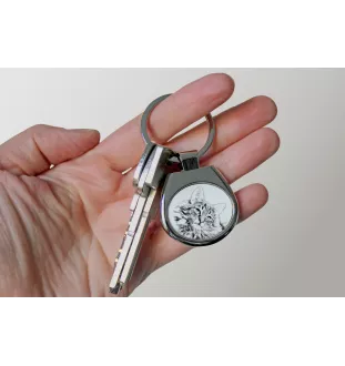 Norweski leśny brelok ze zdjęciem kota Art-Dog