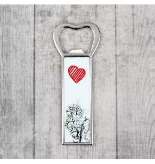 Chat des forêts norvégiennes - ouvre-bouteille avec un chat, ouvre-bouteille personnalisé pour le réfrigérateur, cadeau unique pour homme de la marque Art-Dog