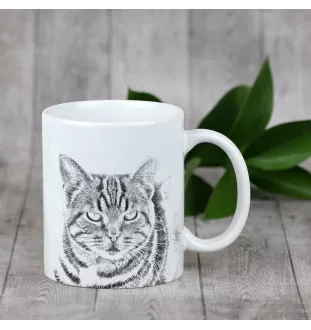 Manx - tasse avec un chat, une tasse adorable avec une illustration, un cadeau avec votre photo de la marque Art-Dog