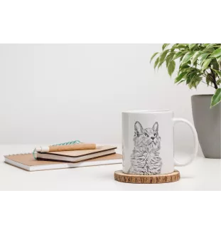 Nebelung - cup with a cat, cute cup with graphics, a gift with your photo from the Art-Dog brand
