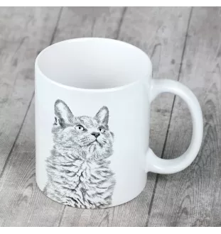 Nebelung - cup with a cat, cute cup with graphics, a gift with your photo from the Art-Dog brand