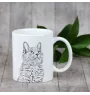 Nebelung - Tasse mit Katze, fröhliche Tasse für Hundefreunde, personalisiertes Geschenk der Marke Art-Dog