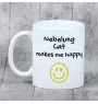 Nebelung - Tasse mit Katze, fröhliche Tasse für Hundefreunde, personalisiertes Geschenk der Marke Art-Dog
