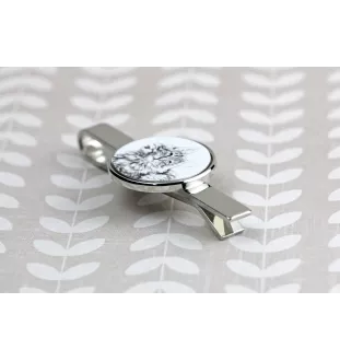 Norwegian Forest Cat - cat tie clip, personalized tie clip, unique gift for men from Art-Dog brand