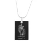 Norwegische Waldkatze - Crystal pendant with cat, silver necklace with photo, personalised pendant by Art-Dog brand