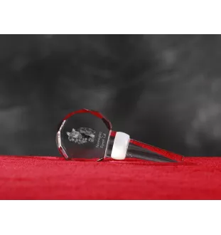 Norwegische Waldkatze - Kristallflaschenverschluss mit Katze, einzigartiger Weinverschluss mit Foto, personalisiertes Geschenk für Sommelier der Marke Art-Dog