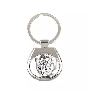 Ocicat - keychain with a cat, keychain with a print, personalized pendant from the Art-Dog brand