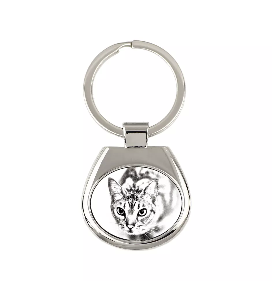 Ocicat - keychain with a cat, keychain with a print, personalized pendant from the Art-Dog brand