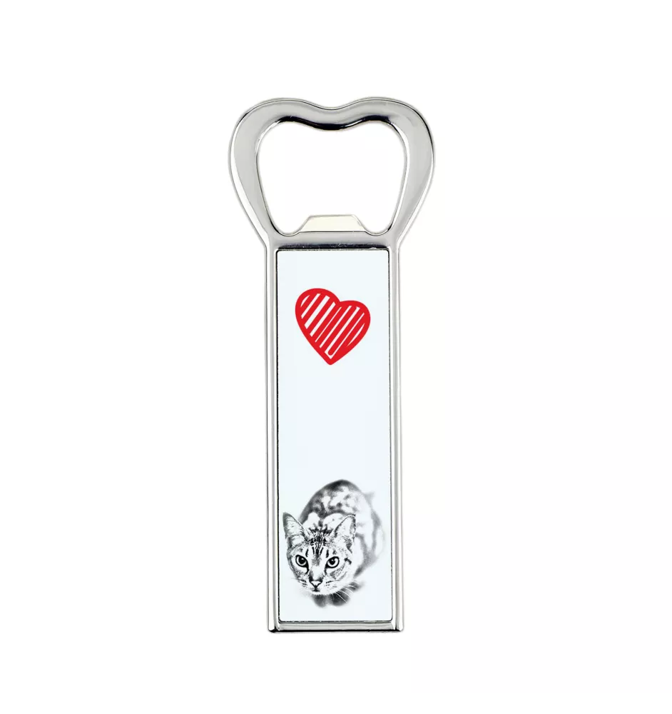 Ocicat - ouvre-bouteille avec un chat, ouvre-bouteille personnalisé pour le réfrigérateur, cadeau unique pour homme de la marque Art-Dog