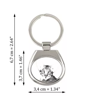 Chat oriental - porte-clés avec un chat, porte-clés imprimé, breloque personnalisée de la marque Art-Dog