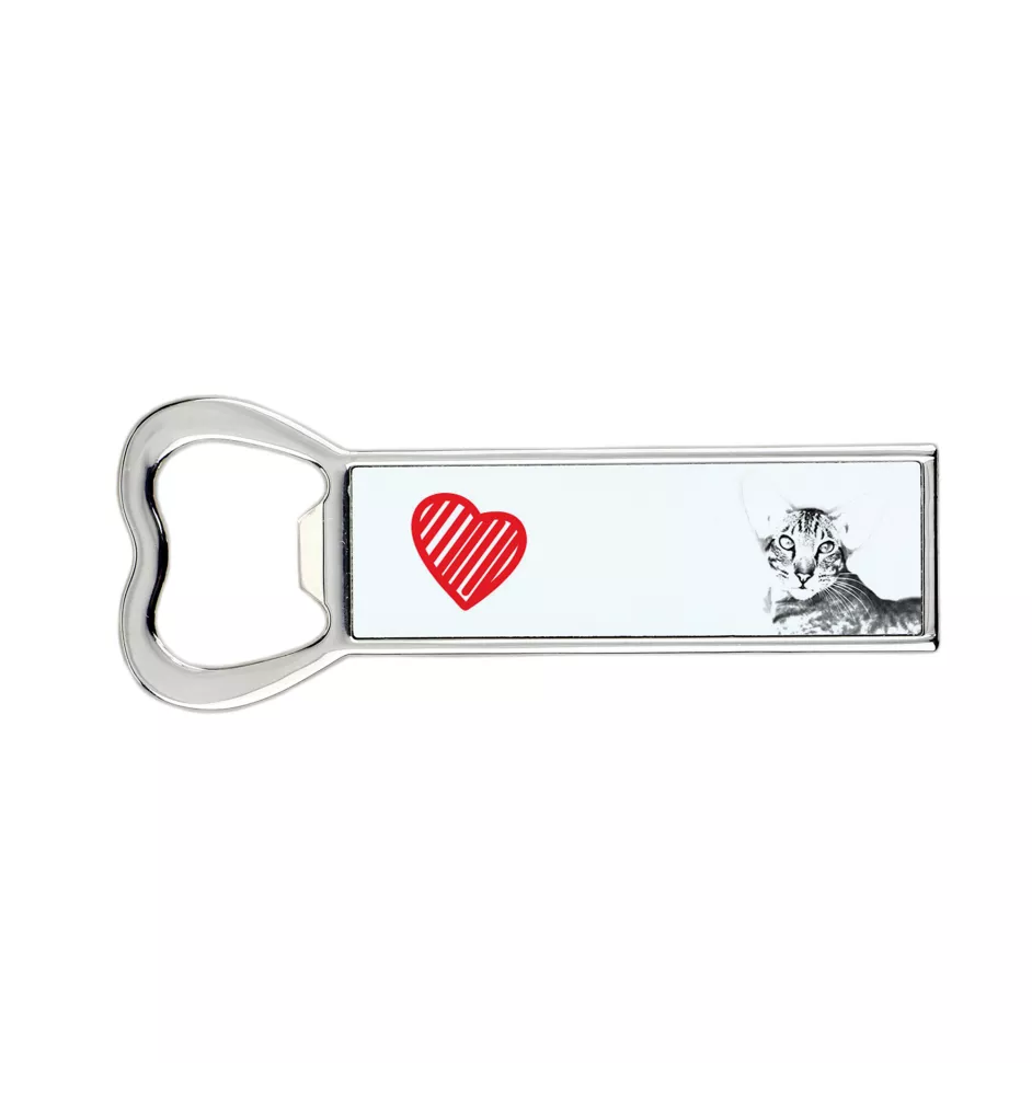 Orientalische Katze - Flaschenöffner mit Katze, personalisierter Kühlschranköffner, ein einzigartiges Geschenk für Männer von der Marke Art-Dog.