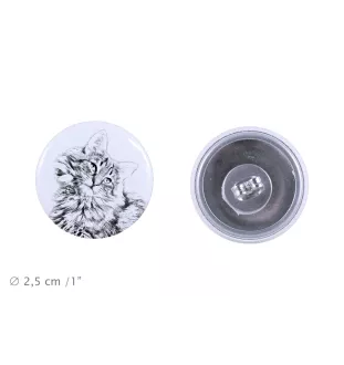 Chat des forêts norvégiennes - boucles d'oreilles avec votre chat bien-aimé, photo personnelle, accessoire parfait pour les amoureux des chats de la marque Art.-Dog