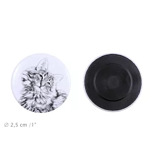 Chat des forêts norvégiennes - collection de magnets uniques, photo personnelle, marque Art-Dog