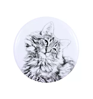 Norwegian Forest Cat - collection of unique magnets, own photo, Art-Dog brand