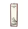 Oriental Cat - wine box with a cat, alcohol box with graphics, personalized gift box from the Art-Dog brand