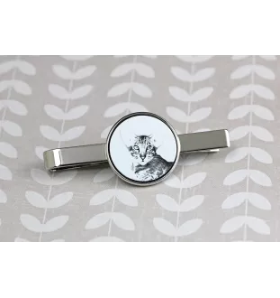 Orientalische Katze - Krawattenklammer mit Katzenmotiv, personalisierter Krawattenclip, einzigartiges Geschenk für Männer von der Marke Art-Dog