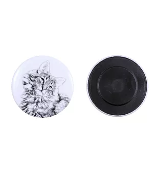 Norweski leśny magnes z kotem duży Art-Dog