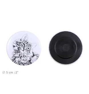 Norwegian Forest Cat - collection of unique magnets, own photo, Art-Dog brand