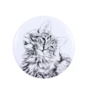 Norwegian Forest Cat - collection of unique magnets, own photo, Art-Dog brand