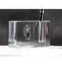 Norwegian Forest Cat - Pen stand, crystal organiser with cat photo, unique desk decoration by Art-Dog brand