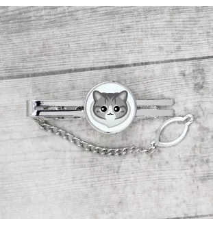 Norwegian Forest - elegant metal keychain as a gift from Art-Dog brand