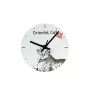 Oriental Cat - wall clock with a cat, shelf clock with a print, personalized home decoration from the Art-Dog brand