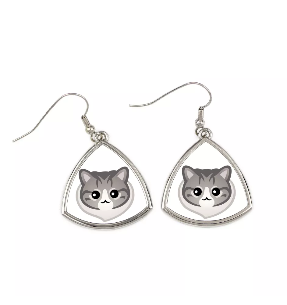 Norwegian Forest - elegant metal earrings as a gift from the Art-Dog brand