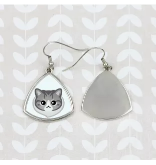 Norwegian Forest - elegant metal earrings as a gift from the Art-Dog brand