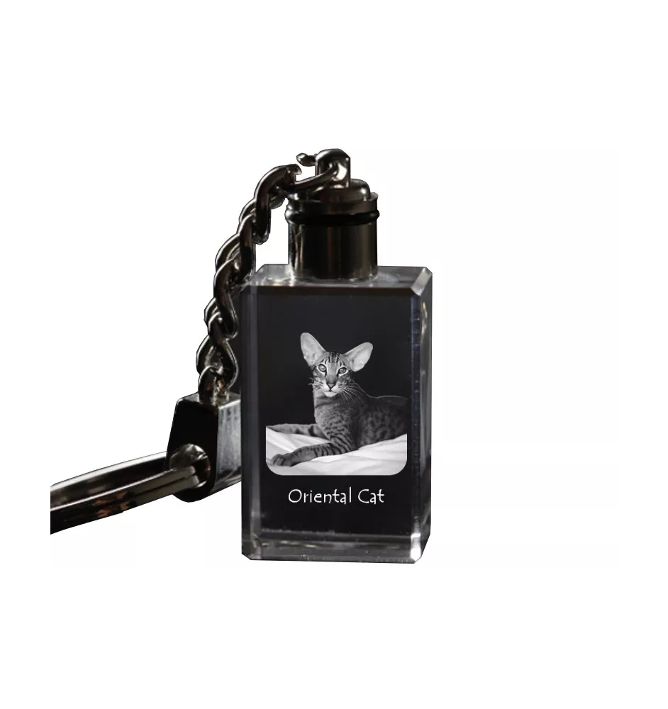 Oriental - Pendentif en cristal avec photo de chat, pendentif lumineux, cadeau unique de la marque Art-Dog