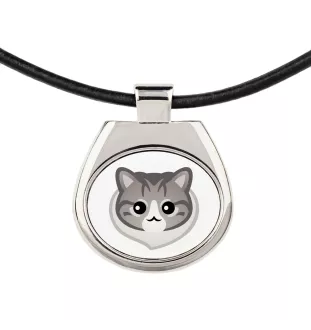 Norwegian Forest - pendant necklace with graphic on a chain strap by Art-Dog brand