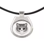 Norwegian Forest - pendant necklace with graphic on a chain strap by Art-Dog brand