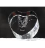 Ocicat serce kryształowe z kotem Art-Dog