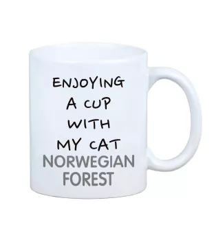Forêt norvégienne - tasse avec graphisme et logo de la marque Art-Dog