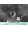 Ocicat zegar w kształcie serca z kotem Art-Dog
