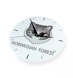Norweski leśny zegar z kotem Art-Dog