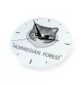 Forêt norvégienne - horloge MDF avec graphisme et logo de la marque Art-Dog