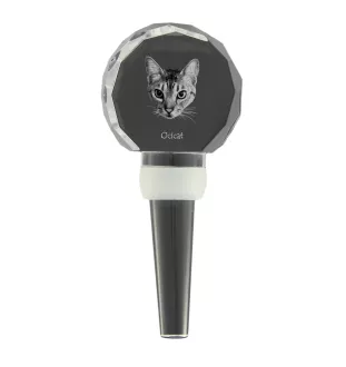 Ocicat grubszy stopper do wina z kotem Art-Dog