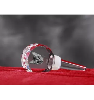 Ocicat - Bouchon de bouteille en cristal avec chat, bouchon de vin unique avec photo, cadeau personnalisé pour sommelier par la marque Art-Dog