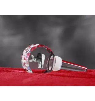 Chat oriental - Bouchon de bouteille en cristal avec chat, bouchon de vin unique avec photo, cadeau personnalisé pour sommelier par la marque Art-Dog