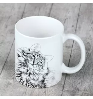 Forêt norvégienne - tasse avec un chat, tasse personnalisée avec impression, cadeau classique pour tous de la marque Art-Dog