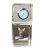 Oriental Cat - crystal clock with a photo, photo of a cat in crystal, personalized desk clock by Art-Dog brand