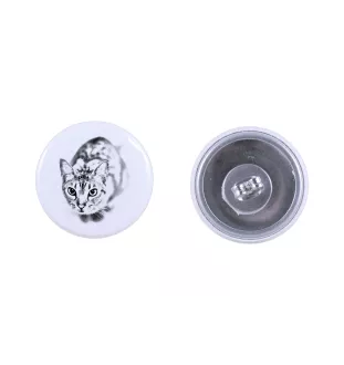 Ocicat - boucles d'oreilles avec votre chat bien-aimé, photo personnelle, accessoire parfait pour les amoureux des chats de la marque Art.-Dog