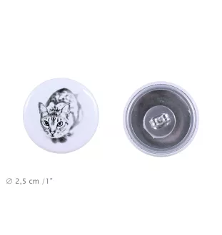 Ocicat - earrings with a beloved cat, own photo, perfect gadget for cat lovers from the Art.-Dog brand.