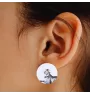 Oriental Cat - earrings with a beloved cat, own photo, perfect gadget for cat lovers from the Art.-Dog brand.